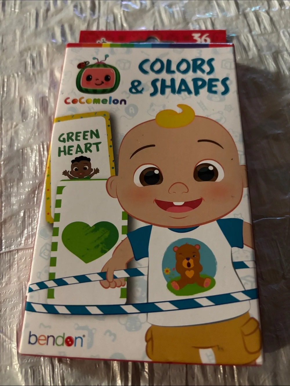 Colors & Shapes Flash Cards - White/Blue